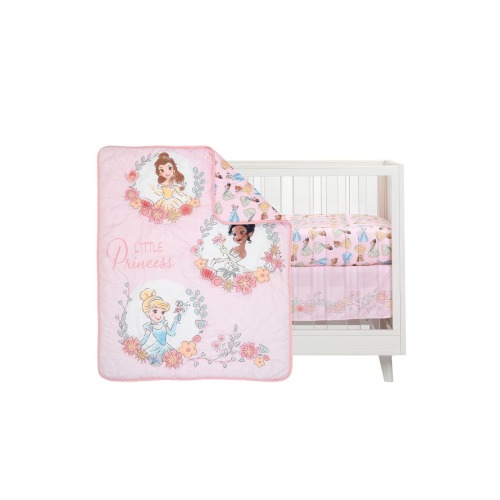 Disney Princesses 3-Piece Nursery Baby Crib Bedding Set