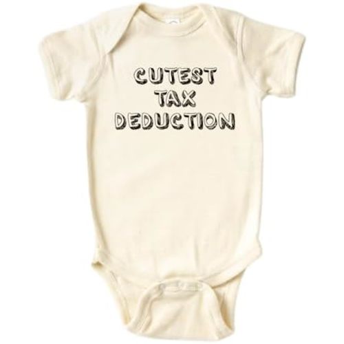 Cutest Tax Deduction Baby Onesie® Cute Bodysuit for Baby Shower Gift for Newborn Clothes CPA Tax Season 93