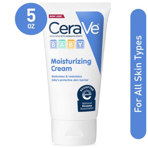 CeraVe Baby Cream, Gentle Baby Moisturizing Cream with Ceramides for Baby Skin, Fragrance & Paraben Free, 5 oz