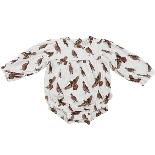 Girls Quail Long Sleeve Bamboo Bubble – Hamner Hill