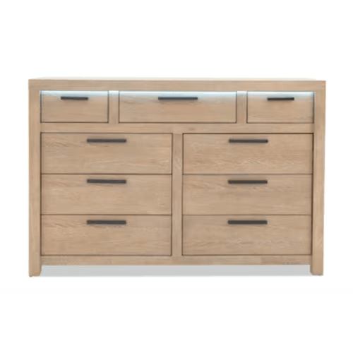 Studio Light Oak 9 Drawer Dresser