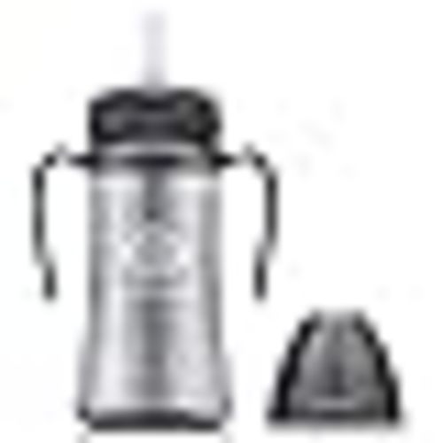 Amazon.com : GROSMIMI Spill Proof no Spill Magic Sippy Cup with Straw with Handle for Baby and Toddlers, Customizable, PPSU, BPA Free 10 oz (Charcoal) : Baby