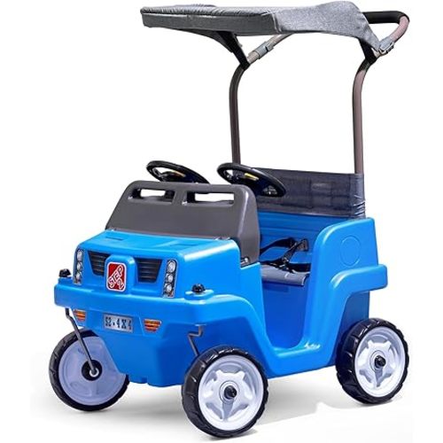 Step2 Side-by-Side Push Around SUV Kids Push Car, Blue