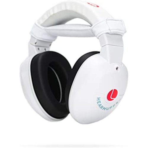 Lucid Audio HearMuffs Baby Hearing Protection (Over-The-Ear Sound Protection Ear Muffs Infant/Toddler/Child), One Size, White
