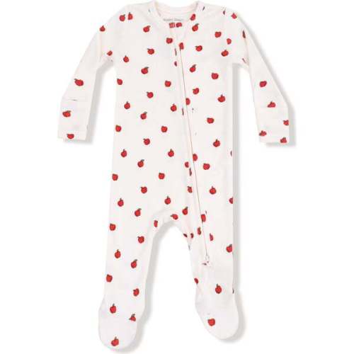 2 Way Zipper Footie Tiny Apples - Angel Dear | Maisonette