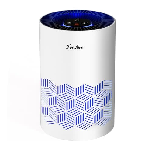 FreAire Air Purifiers for Bedroom, Air Purifiers for Home with Lights, HEPA Air Purifier Removes Dust Smoke Pollen Dander Smell, for Home/Pets/Bedroom