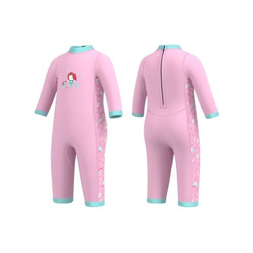 Jsnorklet Baby Wetsuit for Boys Girls, Toddler Wetsuit Infants Warm Neoprene Thermal Full Body One Piece Bathing Suit