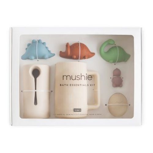 Mushie Dino Bath Essentials Kit