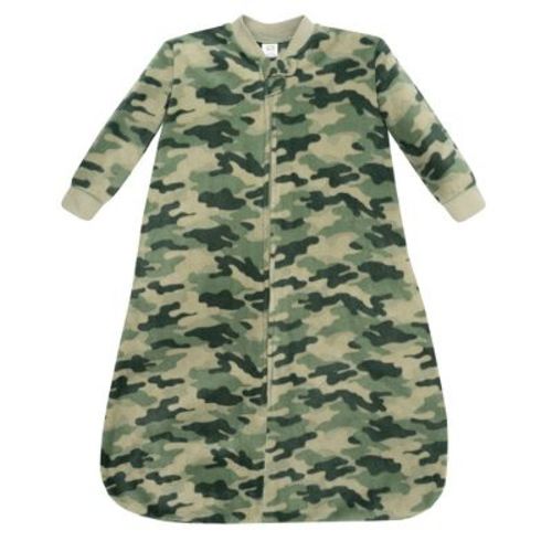 Hudson Baby Infant Boys Long-Sleeve Fleece Sleeping Bag, Camo, 12-18 Months