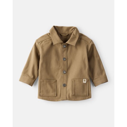 Baby Boy Canvas Long-Sleeve Fashion Jacket - Brown - Carter's | Carter's