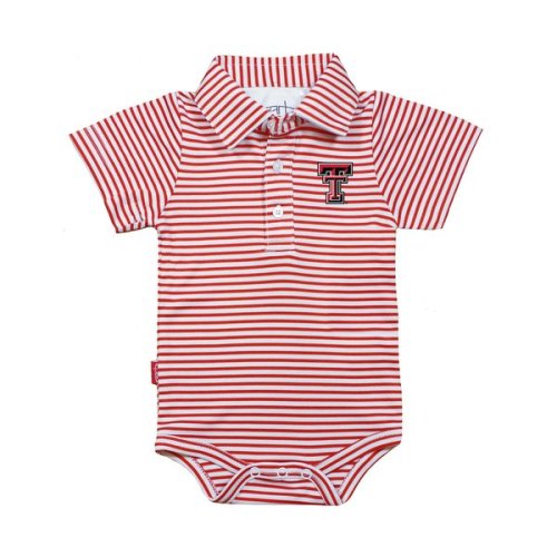 Texas Tech Red Raiders Garb Infant Carson Polo Bodysuit - Red/White