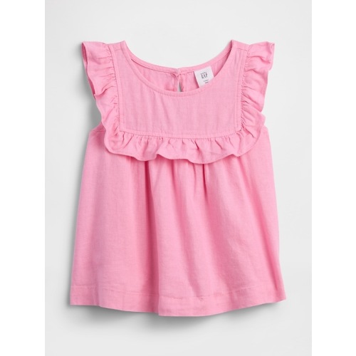 babyGap Linen-Blend Ruffle Top