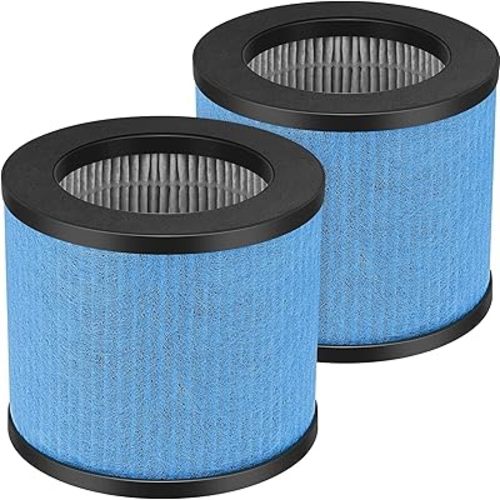 TPAP002 Filter Replacement 3-in-1 HEPA Upgraded Compatible with TOPPIN TPAP002 HEPA Air Purifier Comfy Air C1, Part #TPFF002, 2 Pack
