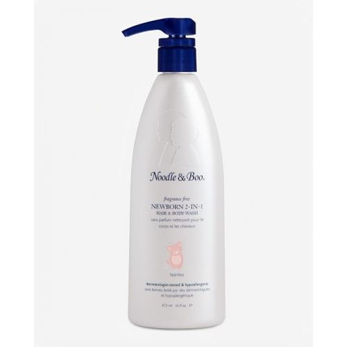 Noodle & Boo Fragrance Free Newborn 2-in-1 Hair & Body Wash for Baby Eczema Care, 16 fl. oz.