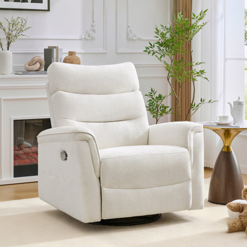 Latitude Run® Modern Swivel Glider With Tufted Back,Armchair & Reviews | Wayfair