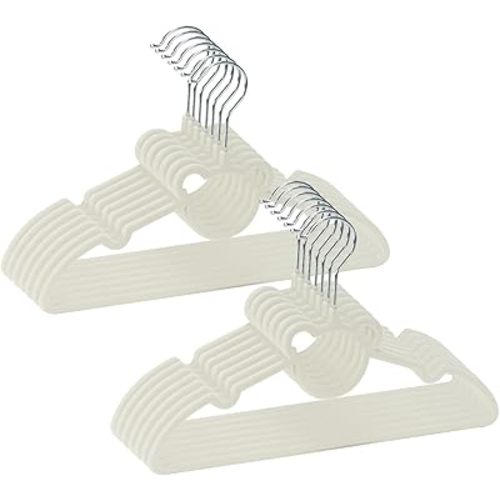 GoodtoU Kids Velvet Hangers 50 Pack - Baby Hangers for Toddler Infant Childrens Small Child Nursery Pants Clothes Organization (12.8 x 8.26 Inch, Bear)