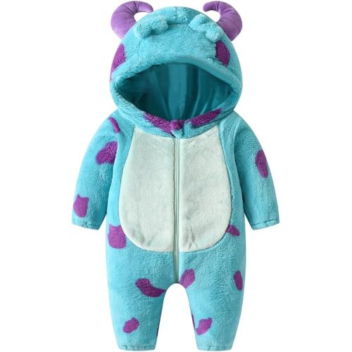 Eadrioss Cute Animal Costume for Toddler Baby Girl Boy Halloween Costume Fuzzy Warm Fall Winter Clothes Halloween Gifts