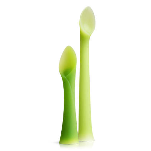 Olababy Feeding + Training Spoon Set for First Foods to Self-Feeding