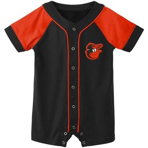 Outerstuff MLB Unisex-Baby Newborn & Infants 0-24 Months Little Slugger Creeper Bodysuit Romper