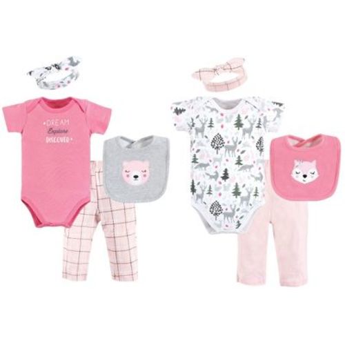 Hudson Baby Infant Girls Layette Boxed Giftset, Girls Woodland, 0-6 Months
