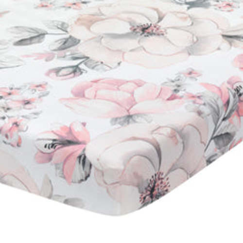 Signature Botanical Baby Cotton Fitted Crib Sheet