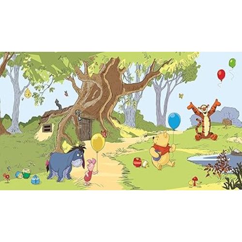 Disney Pooh & Friends Peel and Stick Wall Mural by RoomMates,JL1220M