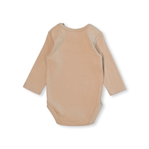 Light Brown Baby Long Sleeve Cotton Interlock Bodysuit | Best&Less™ Online