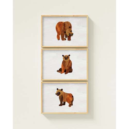 Brown Bear, Brown Bear Framed Wall Art Set | Eric Carle x Nestig