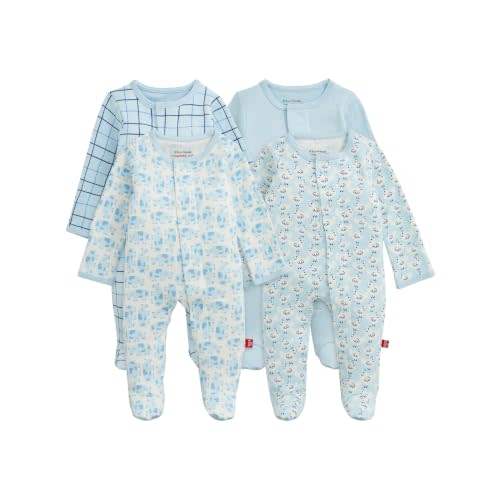 Magnetic Me Organic Cotton 4-Pack Bundle | Magnetic Baby Footie Pajamas