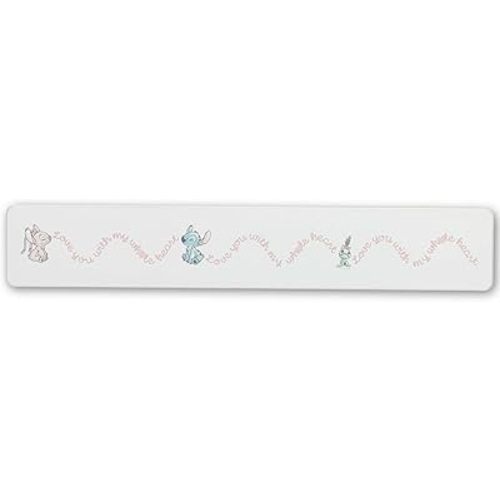 Open Road Brands Disney Lilo and Stitch Love You With My Whole Heart Wood Wall Decor - Adorable Stitch Sign for Nursery or Bedroom