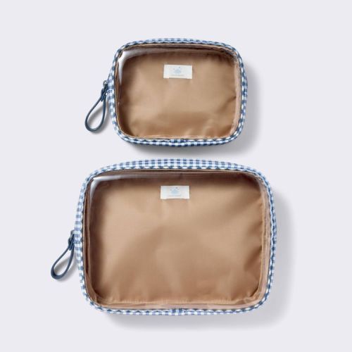 Diaper Bag Packing Pouches - Blue Gingham - 2pc - Cloud Island™