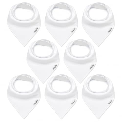 KiddyStar Premium Organic Cotton Bibs for Drooling & Teething Babies | Soft, 2-Layers, Absorbent Bibs for Baby Girl & Boy | Easy to Clean & Put On Bibs for Toddler, Newborn, Infant, 0-36 Months