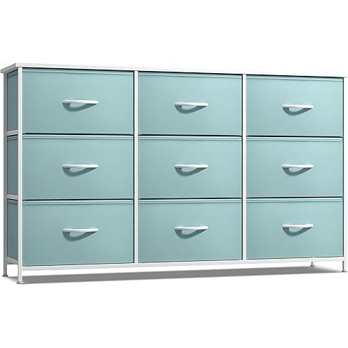 Sorbus Kids Dresser with 9 Drawers - Storage Unit Organizer Chest for Clothes - Bedroom, Kids Room, Nursery, & Closet