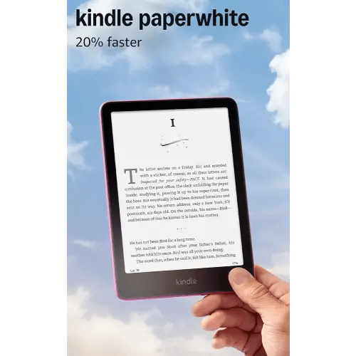 Amazon Kindle Paperwhite 16GB (newest model) – 20% faster, with new 7" glare-free display and weeks of battery life – Raspberry