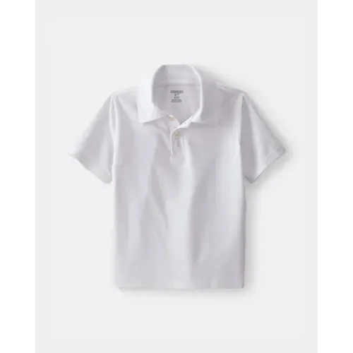 Toddler Boy Uniform Active Polo Shirt - White - OshKosh B'gosh | Carter's