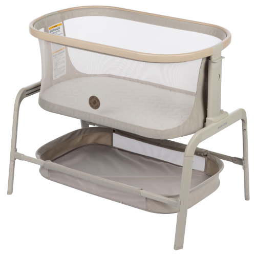 Maxi-Cosi, Bedside Bassinet, Iora Classic Oat, Folds Flat Travel Bag
