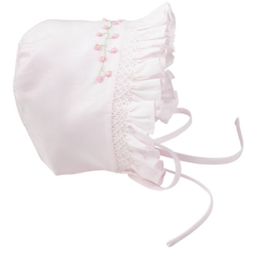 Girls Rose Garden Collection Smocked Bonnet | Feltman Brother