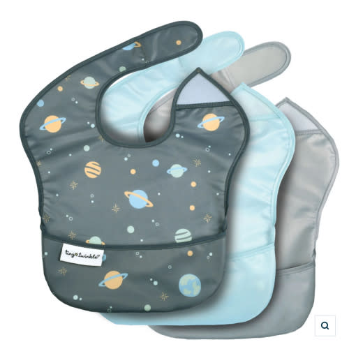 Mess-Proof Easy Waterproof Food Bibs Multi-Pack Sets | Baby & Toddler- PFAS, PVC, BPA, Phthalate Free