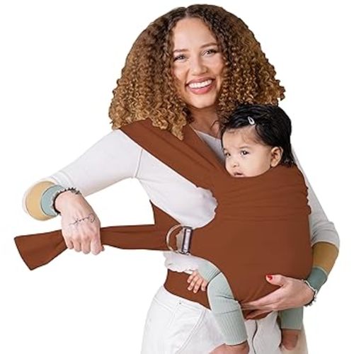 Lalabu The Simple Wrap Baby Wraps Carrier - Stylish Baby Sling Carrier for Newborns & Toddlers 13-28 lbs. Safety Tested, Easy-to-Use, Ergonomic, & Comfortable - Black