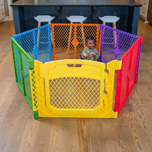 North States Toddleroo Superyard Colorplay Ultimate Baby Gate