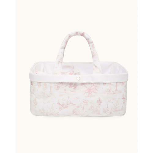 Dexter Toile De Jouy Nappy Caddy - Pink | Marie-Chantal
