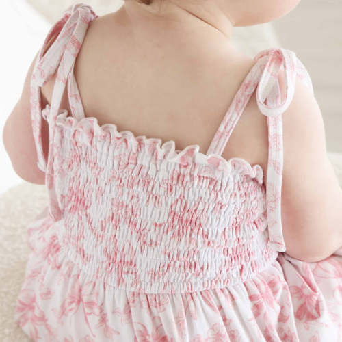 Smocked Twirl Bodysuit | Fancy Frills