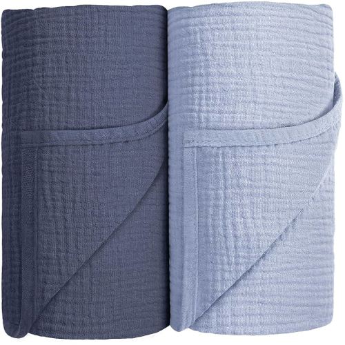 Susurration Muslin Swaddle Blanket Baby,100% Cotton Baby Receiving Blanket Soft Thin Baby Swaddle Blanket for Unisex Newborn 40x40in 2Pack (Dark Brown) : Amazon.com.au: Baby