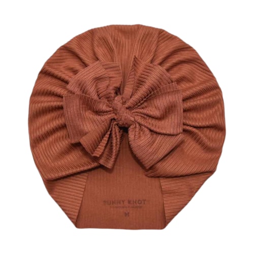 Juni | Cognac | Brushed Rib Headwrap – August + Willow