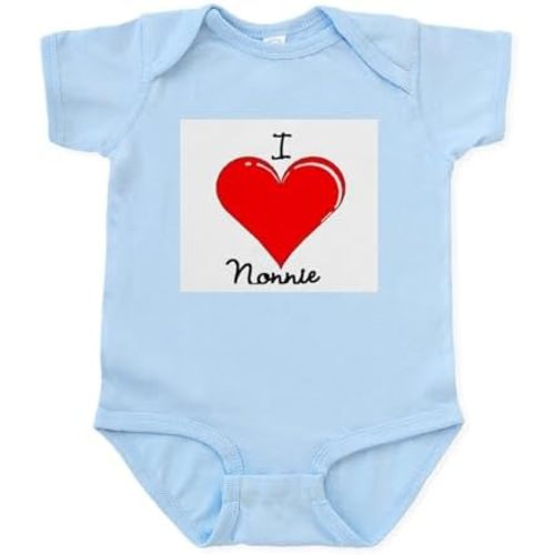 CafePress I Love Nonnie Infant Bodysuit Cute Infant Bodysuit Baby Romper