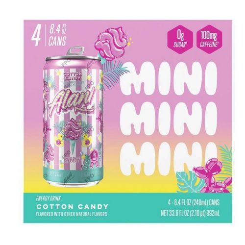 Mini Alani Nu Cotton Candy - 4pk/8.4 fl oz