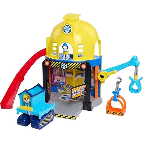 Disney Junior Pupstruction Pup HQ 12-piece Lights, Music, Phrases, and Sounds Playset, Exclusive Maya Figurine Included, Kids Toys for Ages 3 Up by Just Play