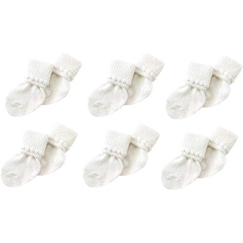 Nurses Choice 6 Pack Cotton Unisex Baby Socks (3-6 Months)