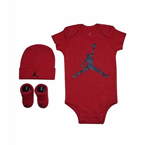 Jordan Infant Jumpman 3 Piece Set (Red(LJ0041-R78)/Red/Black, 0-6 Months)