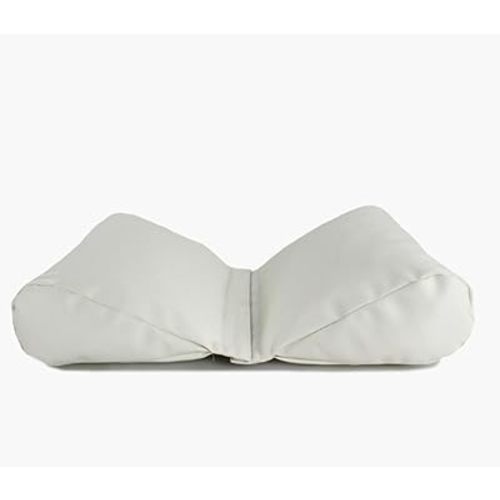 2PC Newborn Photography Props Butterfly Posing Pillow, Professional Baby Photoshoot Posing Aid & Positioner for Infants 0-6 Months, Adjustable PU Leather Photography Prop Basket Filler, White